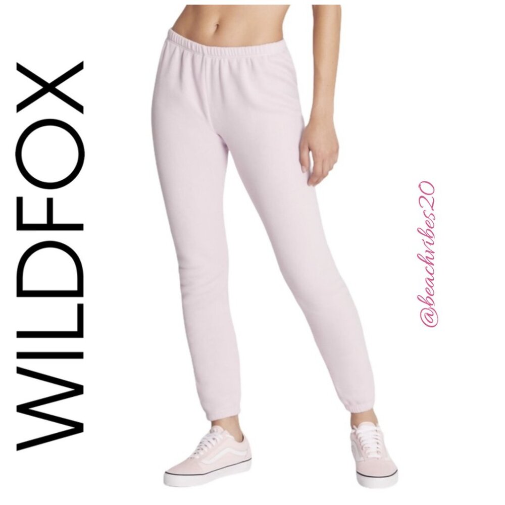 *WILDFOX Knox Cotton Blend Pants Wispy Medium NWT O-44